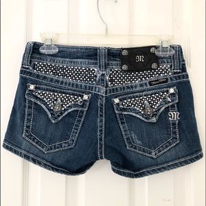 Miss Me Designer Jean Shorts Size 26